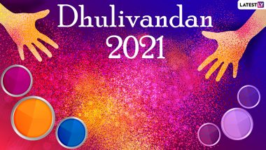 Dhulivandan 2021 Messages, Quotes & Greetings: 'Happy Holi' WhatsApp Stickers, GIFs, Rang Panchami Wishes, Telegram Pics and Signal Photos to Celebrate the Festival of Colours