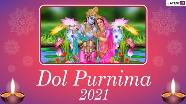 Dol Purnima 2021 Wishes and Happy Holi Messages: WhatsApp Stickers, Dol Jatra HD Images, Facebook Greetings, Holi Telegram Photos and Signal GIFs to Celebrate the Festival