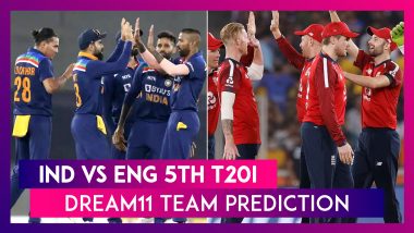 India vs England Dream11 Team Prediction, 5th T20I 2021: Tips To Pick Best Playing XI