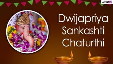 Dwijapriya Sankashti Chaturthi 2021 Wishes, Greetings and HD Images: Ganpati Pics, Vighneshwar Photos, Lord Ganehsa Quotes, GIFs & Telegram Messages to Share on Chaturthi