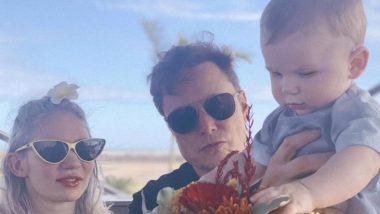 Elon Musk Tweets Family Photo With Son X Æ A-12 and Girlfriend Grimes With Quirky Caption 'Starbase, Texas'