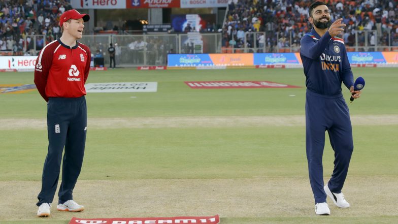 India vs England, 5th T20I 2021 Toss Report and Playing XI Update: KL Rahul Dropped, T Natarajan Included For Hosts As Eoin Morgan Opts to Bowl