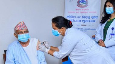 Nepal Prime Minister KP Sharma Oli Gets First Dose of COVID-19 Vaccine