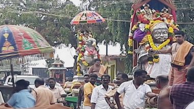 Shivaratri 2021: Devotees Welcome Idol of Swami Ambal in Tamil Nadu's Rameswaram