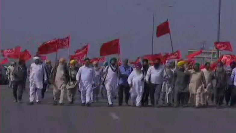 Farmers' Protest: Farmers Block Western Peripheral Expressway in Kundli as Their Agitation Enters 100th Day