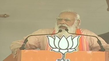 West Bengal Assembly Elections 2021: PM Narendra Modi Lashes Out at TMC Government Over Water Crisis in Purulia