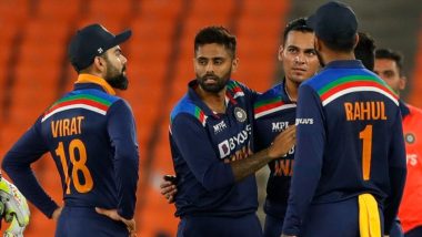 India vs England, 3rd T20I 2021 Match Result: Suryakumar Yadav's Maiden Fifty Sets Up Hosts' 8-Run Win Over Visitors