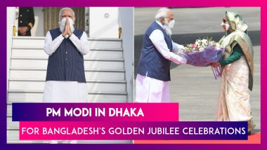 PM Narendra Modi In Bangladesh For Country's Golden Jubilee Celebrations, His First Foreign Visit Since Covid-19 Outbreak