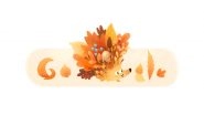 Fall Season 2021 Google Doodle: Google Celebrates First Day of the Fall Season in Southern Hemisphere With Super Cute Leafy Hedgehog!