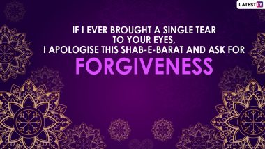 Shab-E-barat Mubarak 2021 Forgiveness Messages and HD Images: WhatsApp Stickers, GIF Greetings, Facebook Urdu Shayari, Telegram Wallpapers, Signal Quotes and SMS to Observe the Night of Forgiveness