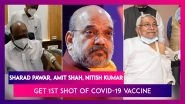 Sharad Pawar, Amit Shah, Nitish Kumar, Yashwant Sinha Among Senior Politicians Who Got First Shot Of COVID-19 Vaccine