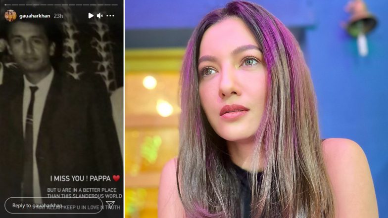 Gauahar Khan Remembers Her Father In An Instagram Post Saying 'You Are In A Better Place Than This Slanderous World'