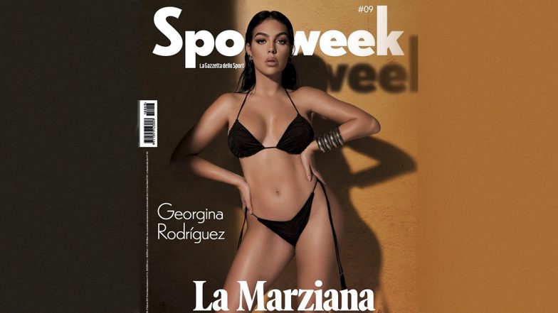 HOT Georgina Rodríguez in Sultry Black String Bikini for Sportweek