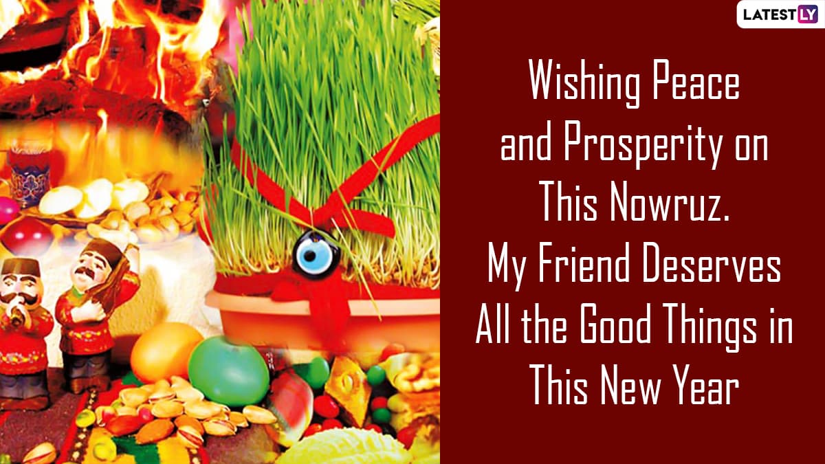 Nowruz 2021 HD Images & Wishes: WhatsApp Stickers, Facebook Greetings, GIF Messages & SMS to Celebrate Iranian New Year | 🙏🏻 LatestLY