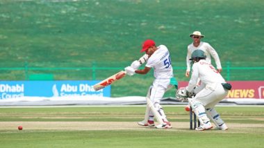 Hashmatullah Shahidi Becomes First Afghanistan Cricketer to Hit Test Double Century During Match Against Zimbabwe