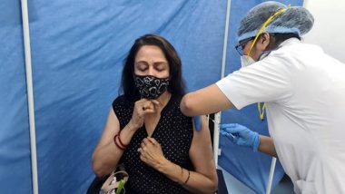 Hema Malini, Actress & BJP MP, Gets First Shot of COVID-19 Vaccine in Mumbai's Cooper Hospital