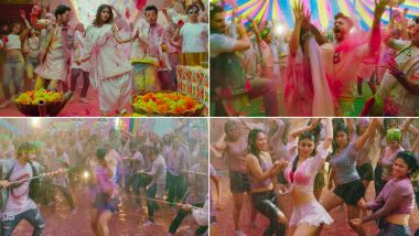 'Holi Mein Rangeele' Song For Rangwali Holi 2021: Mouni Roy, Varun Sharma & Sunny Singh-Starrer Energetic Number Sets the Tune Right For the Festival of Colours (Watch Video)