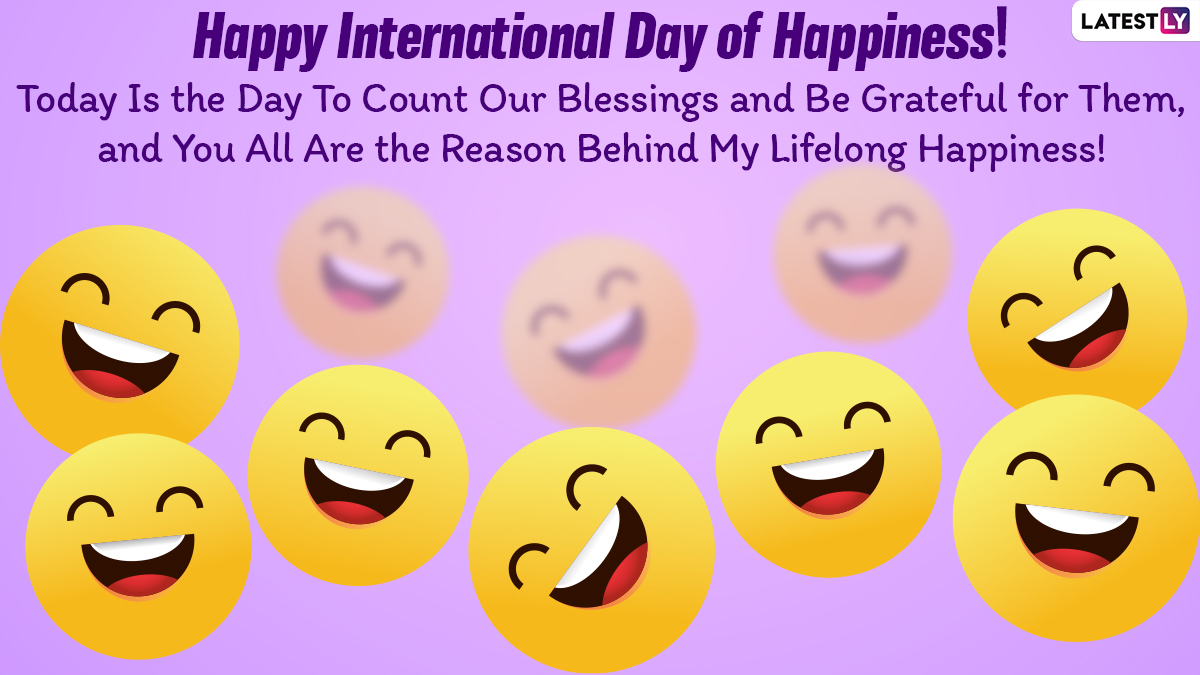 International Day of Happiness 2021 Wishes and HD Images Facebook
