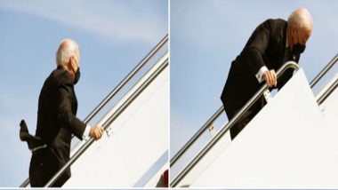 Joe Biden Stumbles Thrice While Boarding Air Force One! Funny Memes And Jokes Flood the Internet