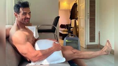 John Abraham Posing With Just A Pillow Has Fans Thirsting Over All The Possibilities (View Pic)