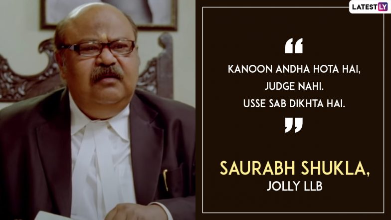 Saurabh Shukla Birthday Special: 5 Dialogues Of The Actor That Are Just  Incredible | 🎥 LatestLY