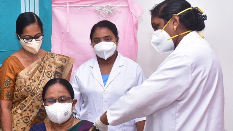 Vaccination Drive in Kerala: State Health Minister KK Shailaja, Cabinet Colleagues Receive First Dose of COVID19 Vaccine