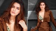 Kriti Sanon Treats Fans With Her Stunning Photos in Satin Brown Ensemble