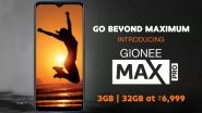 Gionee Max Pro Budget Smartphone Launched in India for Rs 6,999