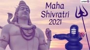 Maha Shivratri 2021 Messages, Lord Shiva HD Images and WhatsApp Stickers: Send Mahashivratri Telegram Wishes, Facebook Greetings, Om Namah Shivay Photos and Signal Quotes on the Auspicious Festival