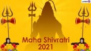 Mahashivratri 2021 Wishes, Greetings & HD Images: Wish 'Happy Maha Shivratri' with These Shiva Quotes, Mantra, Bholenath Telegram Pics, Signal Messages, GIFs and WhatsApp Stickers