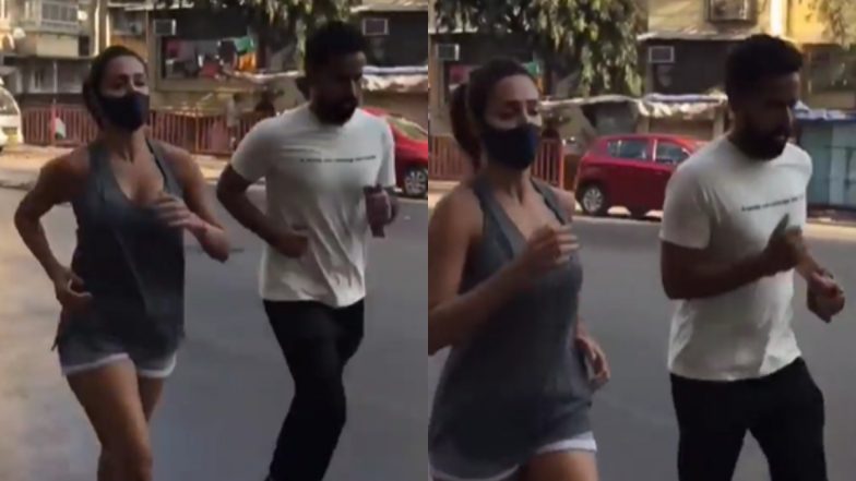 Malaika Arora Gets Tagged as an ‘Attention Seeker’ for Jogging in the Middle of the Road (Watch Video)