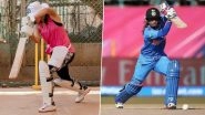 Shabaash Mithu: Taapsee Pannu Is Trying to Ace Mithali Raj&rsquo;s Cover Drive in Nets and Her Batting Stance Looks Impressive (See Pic)