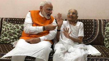 PM Narendra Modi’s Mother Heeraben Takes First Dose of COVID-19 Vaccine Today