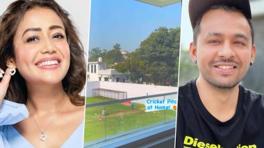 Neha Kakkar Gifts Her Brother Tony a Cricket Pitch at Home (Watch Video)