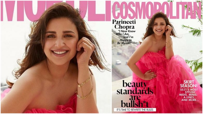 Parineeti Chopra Looks Pretty in Pink Tulle Dress From Shehla Khan on Cosmopolitan Magazine Cover, View Pink