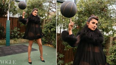 Priyanka Chopra Jonas Stuns in British Vogue Photoshoot, Looks Ravishing While Posing at a Basketball Court (See Pic)