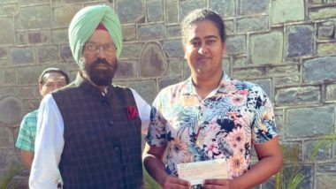 Punjab Sports Minister Rana Gurmit Singh Sodhi Hands Over Rs 10 Lakh Cheque to Tokyo Olympics Qualifier Kamalpreet Kaur