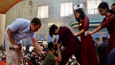 Rahul Gandhi Demonstrates Aikido in Kerala College, Says 'Women Much More Powerful Than Men' (Watch Video)