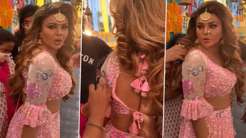 Rakhi Sawant Suffers Wardrobe Malfunction Before Her Holi Special Performance, Says ‘This Is Tragedy of Artistes’ (Watch Video)