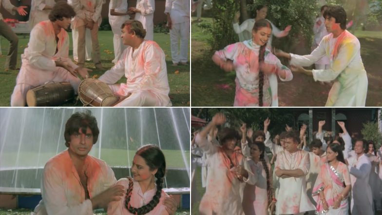 Holi Song 'Rang Barse': Celebrate Rangwali Holi 2021 With This Evergreen Bollywood Number (Watch Video)