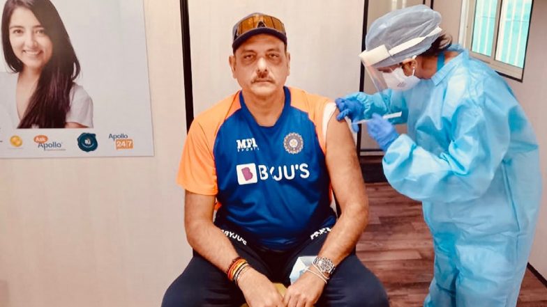 Ravi Shastri Takes First Dose of COVID-19 Vaccine in Gujarat's Ahmedabad