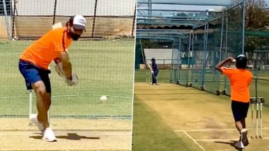 Ravindra Jadeja Hits the Nets, Works on His Batting and Bowling Skills After Two Months