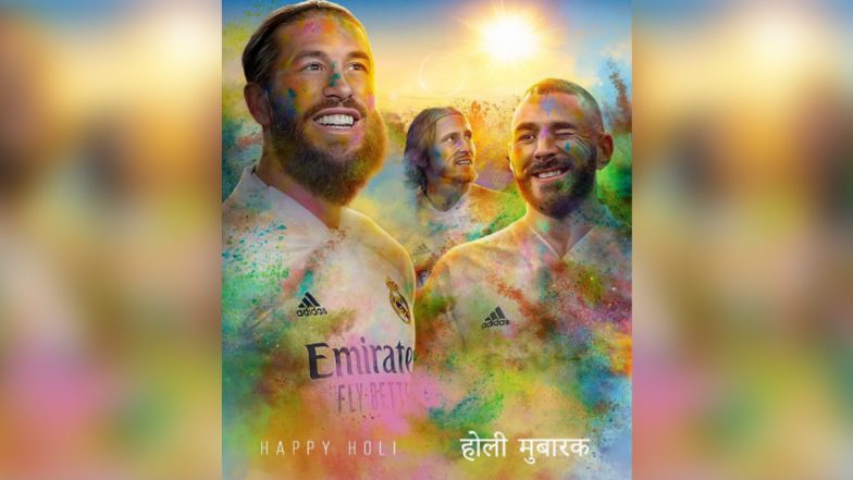 Holi 2021 Wishes: Real Madrid, Manchester United Greet Indian Fans on the Occasion of Festival of Colours