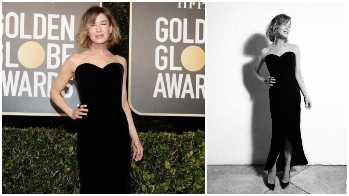 Renée Zellweger Stuns in Black Giorgio Armani Privé Gown at Golden Globes  2021, View Pic | ? LatestLY