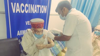 Dr Murli Manohar Joshi, BJP Leader, Takes First Shot of COVID-19 Vaccine at AIIMS Delhi