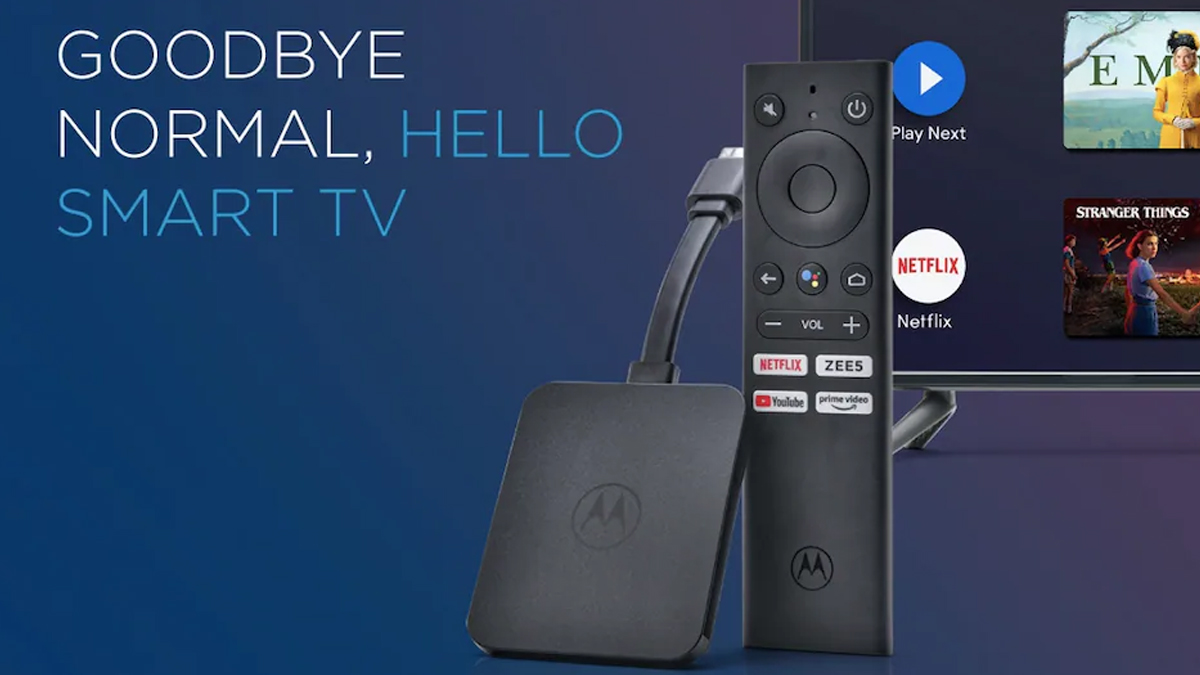 Motorola 4K Android TV Stick Launched in India for Rs 3,999