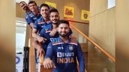 Rishabh Pant Ready for IND vs ENG T20I Series, Shares Picture in &lsquo;India Blue&rsquo; With Teammates Ahead of 1st T20I