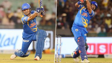 Sachin Tendulkar’s Quick-Fire Fifty, Yuvraj Singh’s Towering Sixes Against West Indies Legends Sets Twitter on Fire, Fans Heap Praises on India Legends