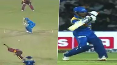 Sachin Tendulkar Nails Pull-Shot to Perfection to Smash Six off Tino Best During India Legends vs West Indies Legends Semi-final in Road Safety World Series 2021 (Watch Video)