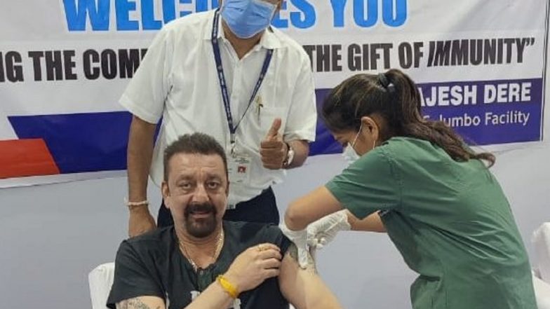 Sanjay Dutt Receives The First Shot Of COVID-19 Vaccine In Mumbai (View Pic)